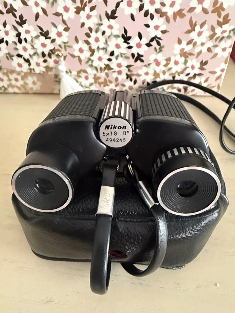 Nikon Black Compact 6x18 Binoculars with Silver Trim